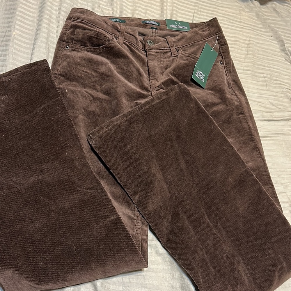 Low rise flare pants